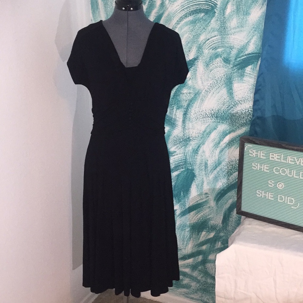 Talbots Black Midi Dress